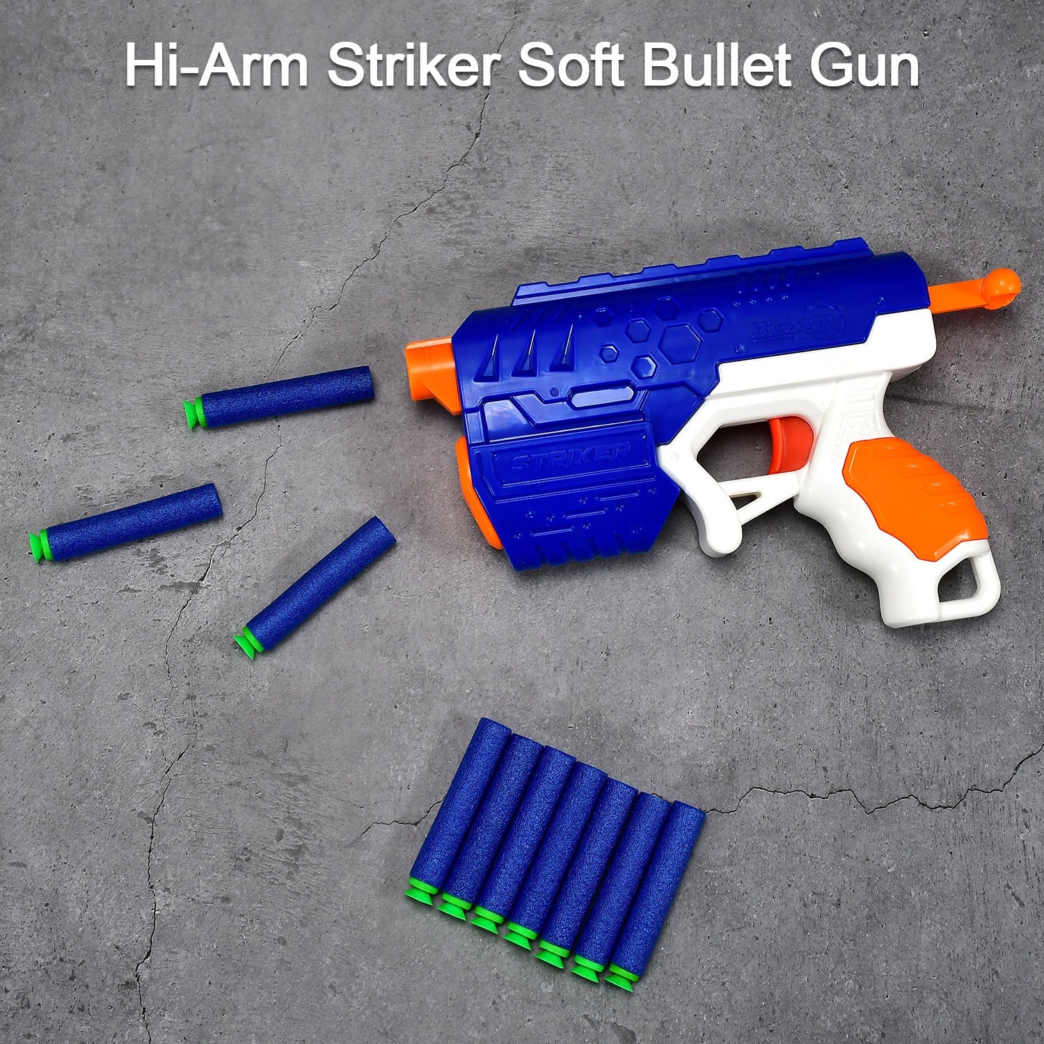 1967 Hi-Arm Gun with 10xFoam Suction Bullet ,Made with ABS Plastic ,Solid Build ,Target Shooting DeoDap 1967 Hi-Arm Gun with 10xFoam Suction Bullet ,Made with ABS Plastic ,Solid Build ,Target Shooting DeoDap